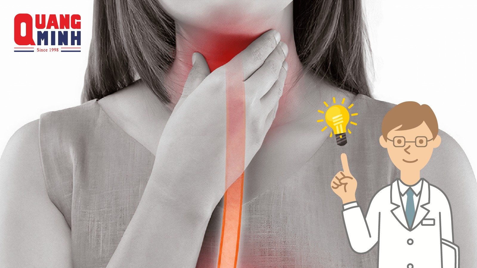ảnh bìa mẹo chữa vướng cổ họng