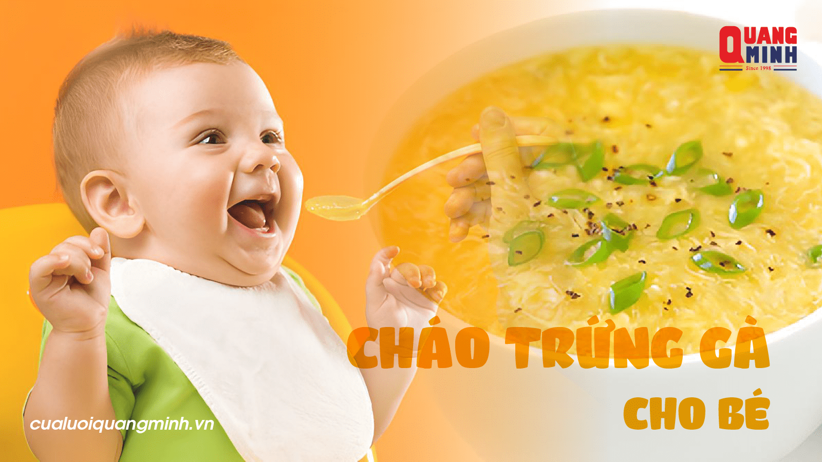 Ảnh bìa cháo trứng gà cho bé