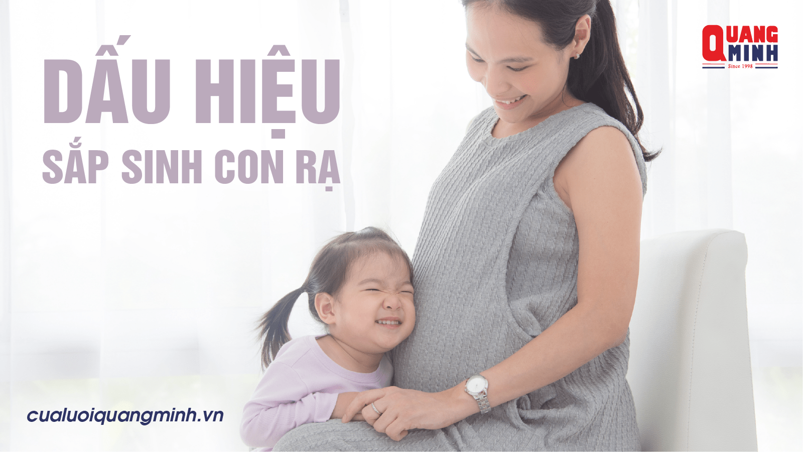 Ảnh bìa dấu hiệu sinh con rạ