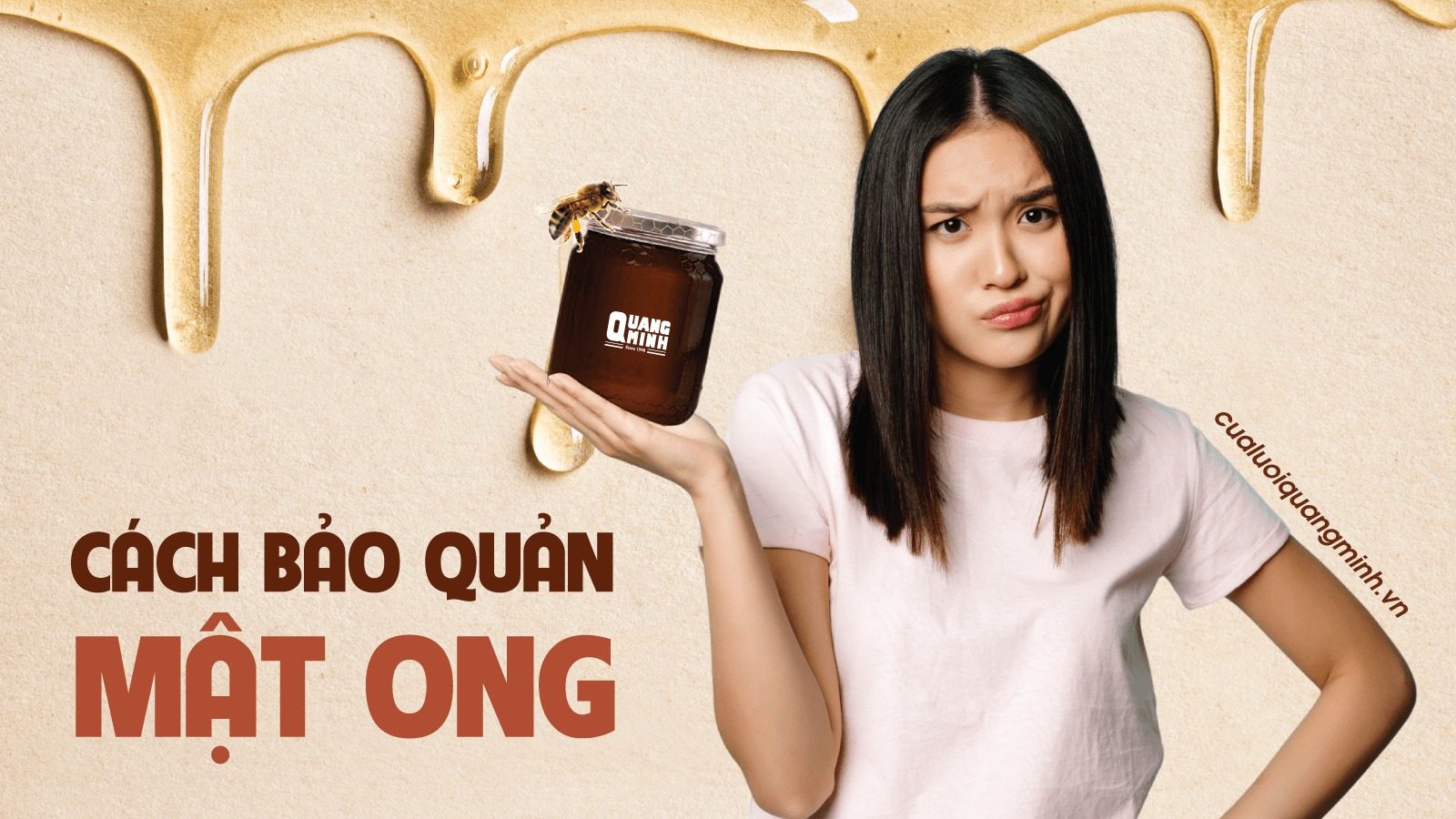 Ảnh bìa cách bảo quản mật ong