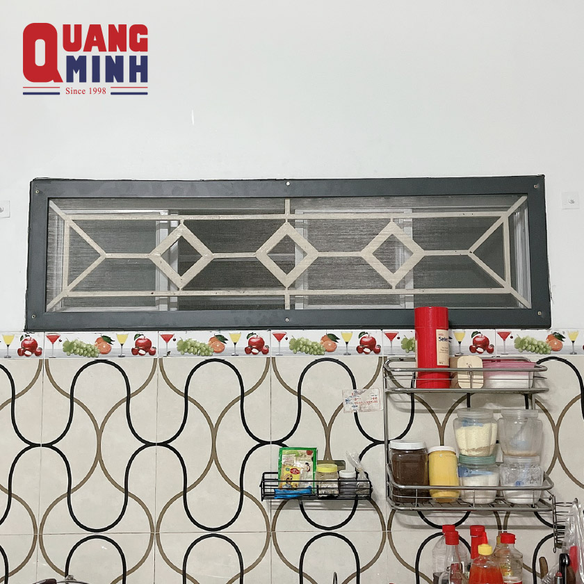 Vách lưới cố định cho cửa sổ khu bếp