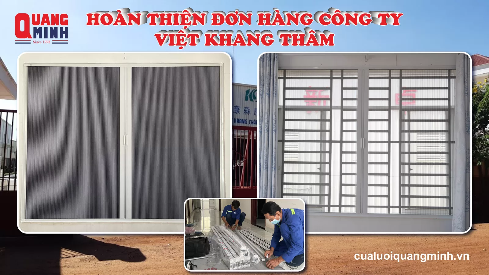 Ảnh bìa hoàn thiện đơn hàng công ty Việt Khang Thâm