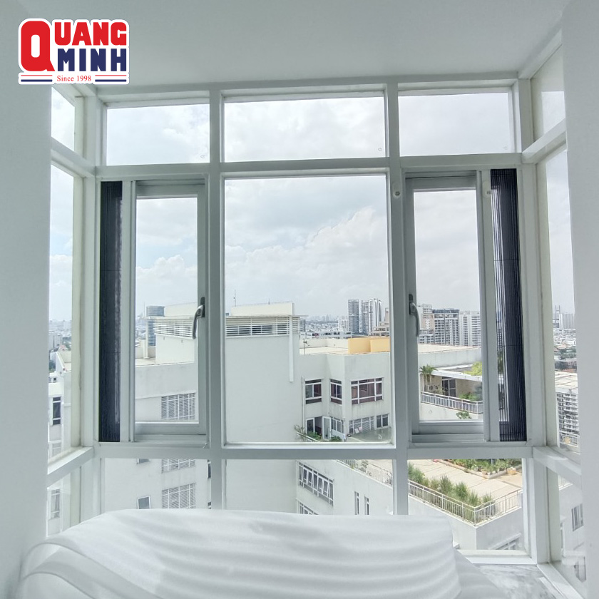 Cửa lưới chống muỗi chung cư 